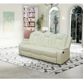 thumbnail image 7 of PonLiving Leather Power Recliner Sofa Set with LED Lights and USB Chargers - White Leather Living Room Furniture Set SOFA+LOVESEAT, 7 of 7