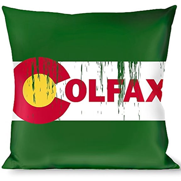 Buckle-Down Throw Pillow - COLFAX Green Stripe Weathered