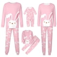 thumbnail image 4 of QTSHPN Family Matching Outfits Easter Holiday Cute Bunny Graphic Funny 2 Piece Long Sleeve Top with Pj Pants Warm Baby Boy Pajamas, 4 of 6