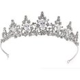 thumbnail image 4 of Moda dama de honor joyería de boda hecha a mano diadema nupcial Tiara corona para el cabello diadema accesorios para el cabello, 4 of 5
