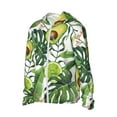 thumbnail image 2 of Easygdp Watercolor Green Tropical Lightweight Long Sleeve Sun Shirt Sports long-Sleeved Sun Protective Clothing, Quick Drying Breathable - Medium, 2 of 9
