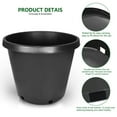 thumbnail image 4 of 10 Pcs Black Planter Nursery Pots, 12.7 Gallon Seed Starting Plastic Flower Plant Container for Indoor Outdoor, 4 of 8
