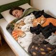thumbnail image 5 of Manta de franela polar | Manta suave y acogedora para dormir | Manta para sofá o sillón para todas las estaciones | Manta ligera y cálida para el hogar, la oficina y los viajes | 50 x 60 pulgadas, 5 of 5