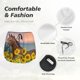 thumbnail image 4 of Balery Horse Sunflowers Pantalones cortos deportivos para mujer con forro y dos bolsillos, elásticos, para entrenamiento, gimnasio, yoga-X-Large, 4 of 7