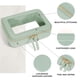 thumbnail image 4 of Bolsa organizadora transparente para cosméticos Prite, impermeable, verde, 4 of 8