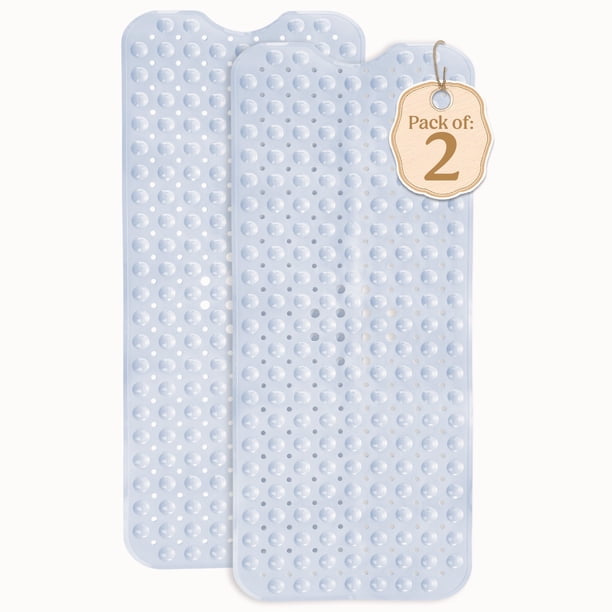 CLDD Non-Slip Bathtub Mat (40 x 16 Inches) Extra Long Antibacterial Bathroom Shower Mat