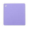 thumbnail image 1 of mmirethe Heats Insulation Table Mat Dish Plate Pot Pad Square Nonslip Placemat Desk Countertop Protector Kitchen Draining Purple, 1 of 6