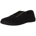 thumbnail image 2 of Easy USA - Womens Canvas Lace Up Shoe with Padded Insole, 10, Black, 2 of 3