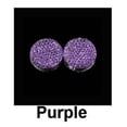 thumbnail image 2 of YeekTok Multi-Use Magnetic Scarf Brooch Muslim Rhinestone Round Hijab Pins Purple, 2 of 10