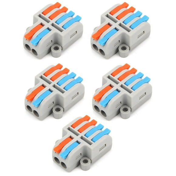 Wire Connector Block,5Pcs Lever Nut Connector Pushin Wire Connectors Lever Nut Connector Modern Innovation