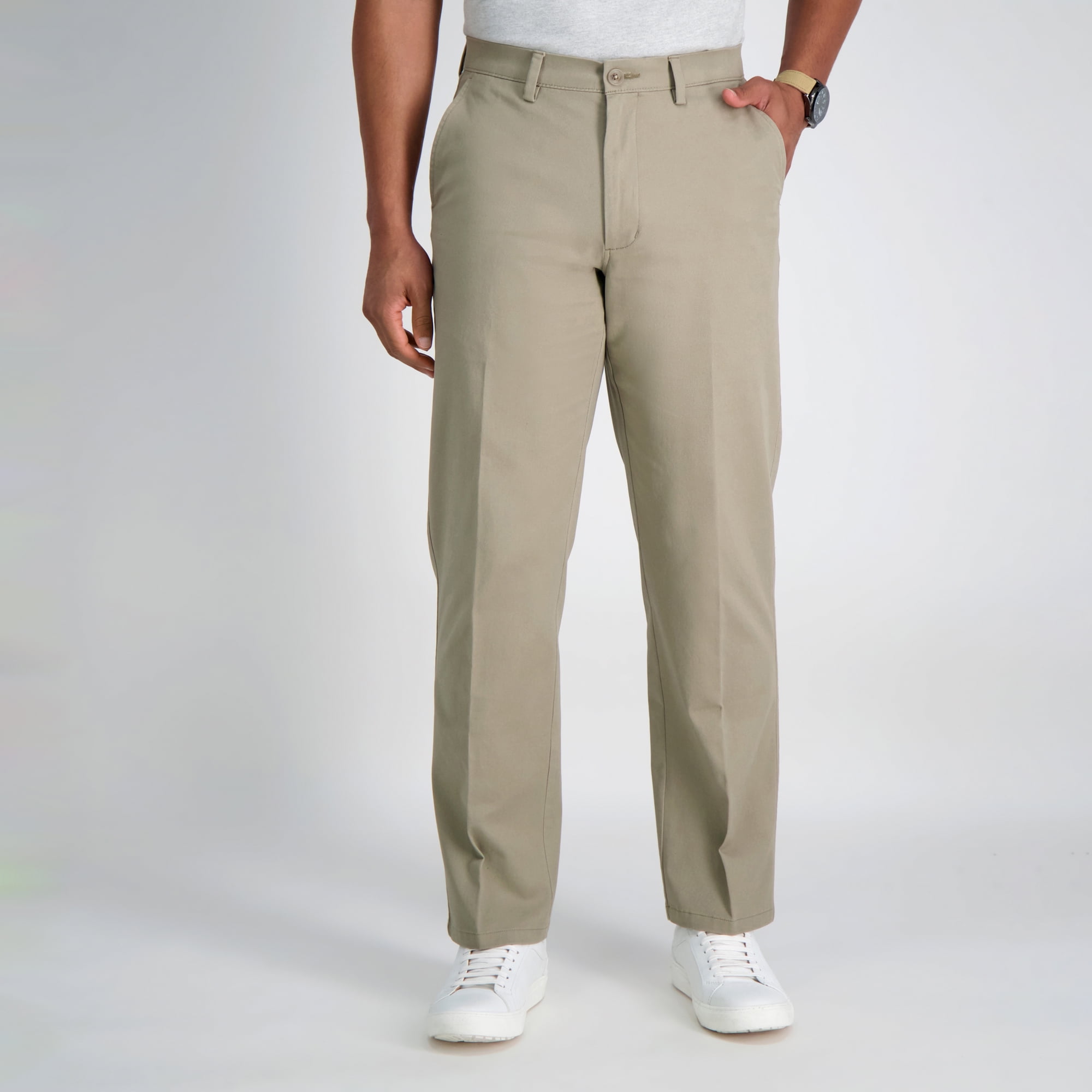 Motion Khaki Flat Front Pant Classic Fit HC01050