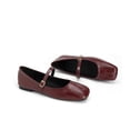 thumbnail image 5 of Domuza Mary Jane Shoes for Women Slip on Dressy Ballerina Flats Shoes for Women 2026 Soft Non-Slip Flats for Work Office Casual Wine 5.5（EU-36）, 5 of 7