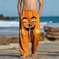 thumbnail image 2 of Casual Beach Pants for Girls with Pockets Printed Lightw8 100% Polyester, 2 of 9