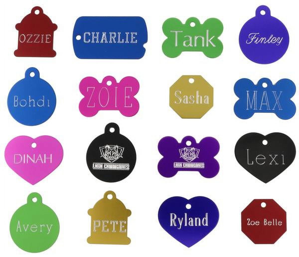 Quick-Tag New York Mets MLB Personalized Engraved Pet ID Tag, 1 1/4 W X 1  1/2 H