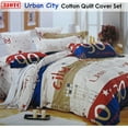 thumbnail image 2 of Ensemble de Housse de Couette Imprimée en Coton Urbain 310Tc Simple, 2 of 5