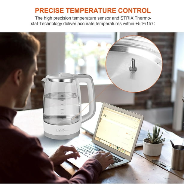 Livingbasics Official Site Glass Electric Kettle BPA Free 1.7 L Water Boiler