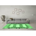 thumbnail image 3 of Ahgly Company Indoor Round Abstract Emerald Green Contemporary Area Rugs, 7' Round, 3 of 4