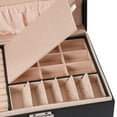 thumbnail image 6 of Small Jewelry Box Necklace Ring Storage Organizer Case Double Layer Travel Box, 6 of 12