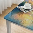 thumbnail image 5 of CMMY Fantasy Forest Sunset Green Plants on Both Sides of the Lake Square Fitted Table Cloths 100% Polyester Fiber 40*40, 5 of 8