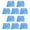 Color:Blue through, variant on XDA Profile Blank Keycaps Thick PC 1.7mm for 10PCS Keys Mechanical Keyboard Keycap Replaces Backlit Keycap Set 10PCS