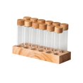 thumbnail image 3 of GUOOL Coffee Bean Dispenser with Stand Glass Test Tubes for Pantry Countertop Cafe 12pcs high glass, 3 of 9