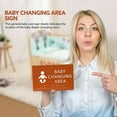 thumbnail image 5 of ADA CENTRAL SIGNS - 6" X4" Baby Changing Area Sign | Tactile Graphics Grade 2 Braille Text Baby Care Sign| ADA Compliant Wall Mount Plastic Restroom Sign for Hospital, Offices, Clinics and Apartments, 5 of 7