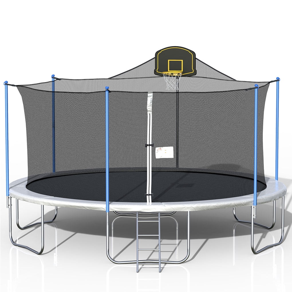 GeweYeeli 16ft Spring Trampoline Outdoor Kids Playground Elastic Trampoline Mat Children Toy Bouncing Bed