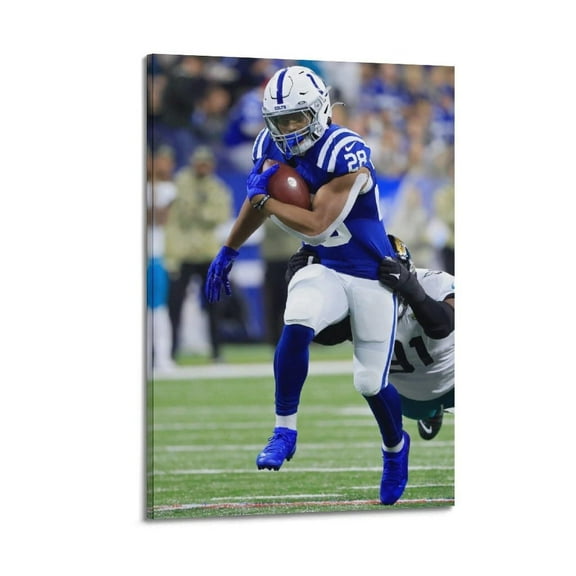 Jonathan Taylor American Football Sports Poster Poster Album Cover Posters for Bedroom Wall Art Canvas Posters Music Album Cover Poster