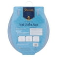 thumbnail image 4 of Standard Vinyl Soft Adjustable Hinges Toilet Seat with Close Lid, Light Blue, 4 of 5
