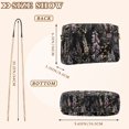 thumbnail image 4 of FORMRS Women Crossbody Purse with Chain Strap Vegan Leather Shoulder Handbag, Dark Flowers Pattern, 4 of 7