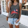 thumbnail image 2 of UngA USA 250th Anniversary Shirt American Flag Tank Top for Women We The People Graphic Tee 4th of July Patriotic Shirt Memorial Day Gift Sleeveless Shirt (Grey,S), 2 of 8