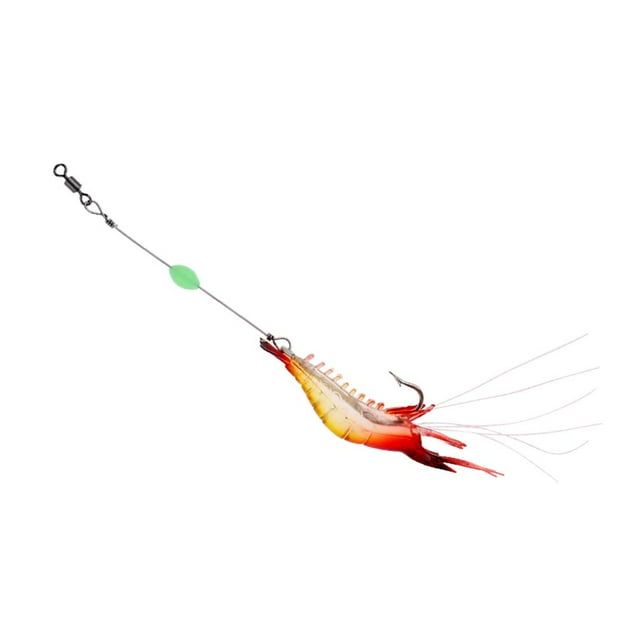 Señuelo artificial luminoso shamjiam Señuelo de la pesca del camarón rojo 8.2cm