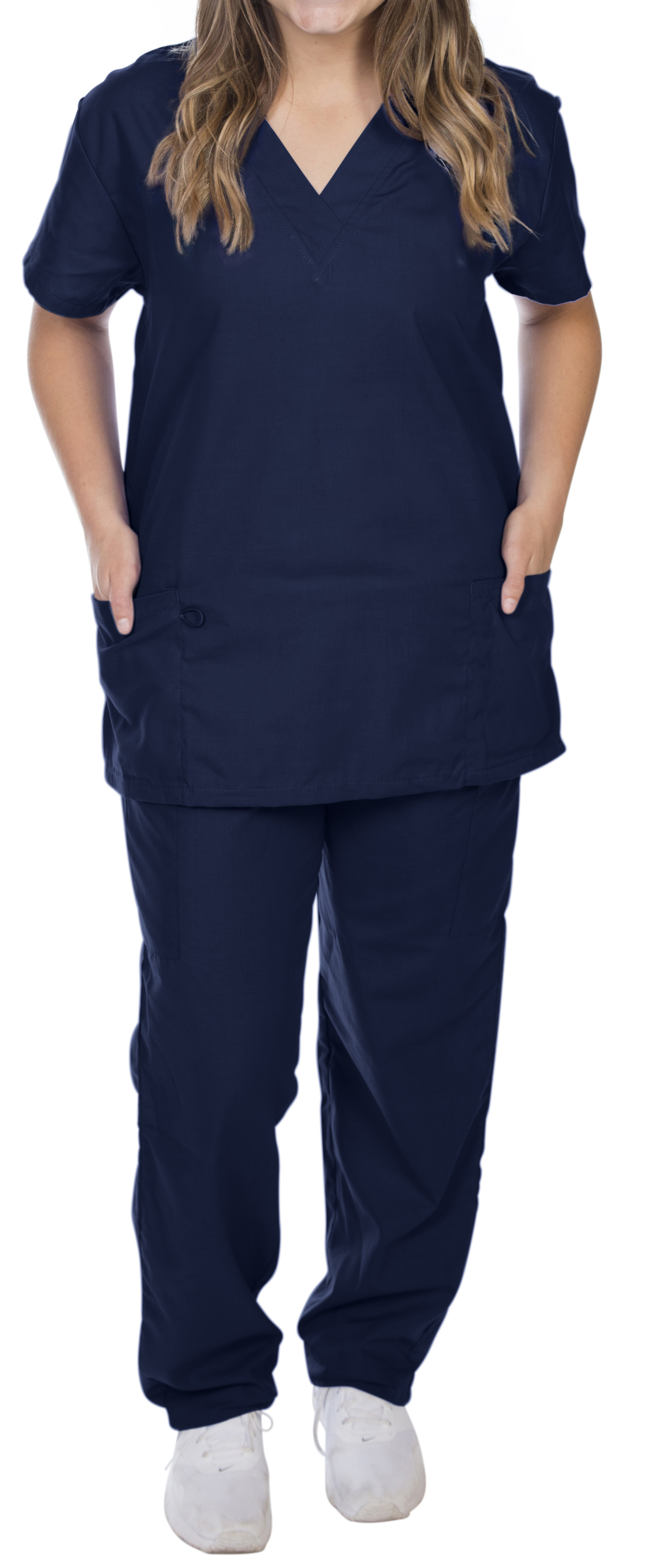 Download EZI - Ezi Unisex V-Neck Scrubs Set: Classic Fit & Design ...