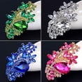 thumbnail image 5 of SmartBy Waterdrop Flower Brooch Pin Rhinestone Crystal Brooches Bouquet Wedding Jewelry, 5 of 7