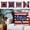 C, variant on KOYPTL 4th of July Patriotic Decorative Throw Pillow Covers 18x18 Set of 4 America USA Rustic Red White Blue Stripes Stars Outdoor Pillowcase American Independence Day Cushion Case Home Decor