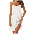 thumbnail image 1 of Huaizzzy Chemise de Nuit Sans Manches pour Femmes Robe de Pyjama Col en V Robe de Nuit Dos Nageur Chemise de Nuit Sans Manches Chemise de Nuit pour Femmes Chemise de Nuit de Noël T-Shirts de Nuit à Manches Courtes Col en V, 1 of 3