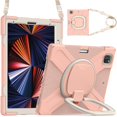 thumbnail image 1 of Funda con soporte de anillo ajustable para iPad de 9,7 pulgadas (2018) con correa para el hombro, gran soporte de anillo ajustable, protección contra golpes., 1 of 5