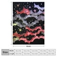 thumbnail image 4 of BCIIG Stars Bats Moon Warm Lightweight Blanket Soft Fleece All Seasons Gift for Living Rooms Sofa Decor Halloween Theme 50x60in, 4 of 6