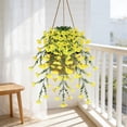 thumbnail image 4 of Artificial Morning Glory Wall Hanging Garland Set, 2 Pack Rattan Trailing Vines, Synthetic Outdoor Decor, Multi-Color, 77 x 20 x 20 cm, 4 of 6
