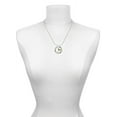 thumbnail image 3 of Delight Jewelry Silvertone Tropical Drink - Lime Green Gymnastics Mom Ring Charm Necklace, 18", 3 of 4