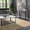 thumbnail image 4 of ACME Taurus Rectangular Sofa Table in White and Black, 4 of 5