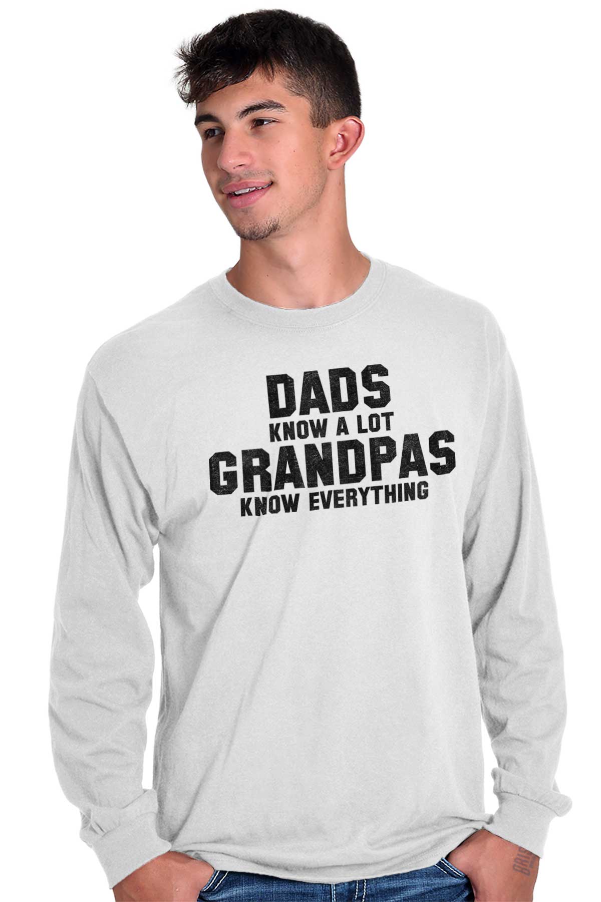 mens grandad long sleeve t shirt
