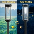 thumbnail image 4 of GLUAAE 8 Pack Solar Pathway Lights Outdoor - IP65 Waterproof Solar Powered Garden Lights with Warm White LED, Auto On/Off for Lawn, Patio, Walkway, Driveway Decor, 4 of 9