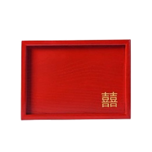 Bandeja de servicio de boda china BLESIY Bandeja de postre decorativa Rectángulo Organizador