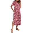 thumbnail image 5 of OutfitShow Women Maxi Dress with Pockets Casual Short Sleeve V-Neck Summer Dress, 5 of 7