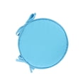 thumbnail image 4 of Inteprter Cómodo cojín para silla para bistró, con lazos duraderos para un ajuste seguro, algodón que no se decolora, azul cielo Type2 NO2, 4 of 6
