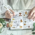 thumbnail image 4 of 100 pegatinas para álbumes de recortes, pegatinas vintage autoadhesivas para álbumes de recortes, pegatinas decorativas transparentes de naturaleza para adolescentes, niñas y mujeres, 4 of 8