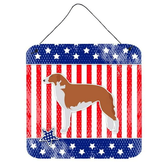 USA Patriotic Borzoi Russian Greyhound Wall or Door Hanging Prints