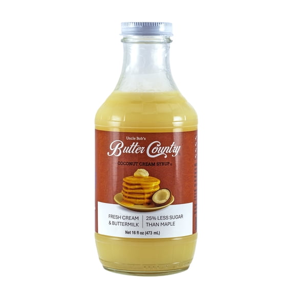Butter Country Rich and Creamy Buttermilk Syrup | Coconut Cream Flavor | 16 fl oz Bottle