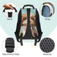 thumbnail image 6 of KUIFORTI Floral Poodle with Bow 17 Inch Children'S Backpack Large Capacity Girls School Bookbag with Side Pockets Suitable for Elementary Back to School Gifts for Kids, 6 of 7